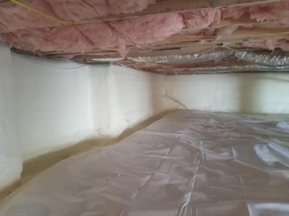 Crawl space encapsulation with closed-cell spray foam for Attic Insulation in Citrus Springs